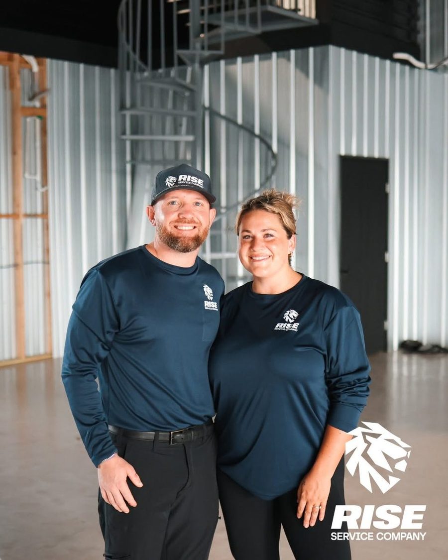 Jake and Hillary Pettit, owners of Rise Service Company